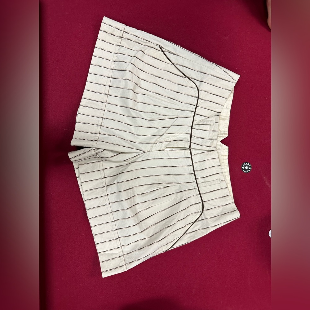 BCBG Maxazria Luxury Beige and Brown Shorts